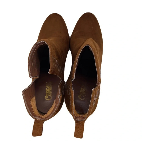 CARLOS BY CARLOS SANTANA BROWN SUEDE BOOTS - Picture 7 of 10